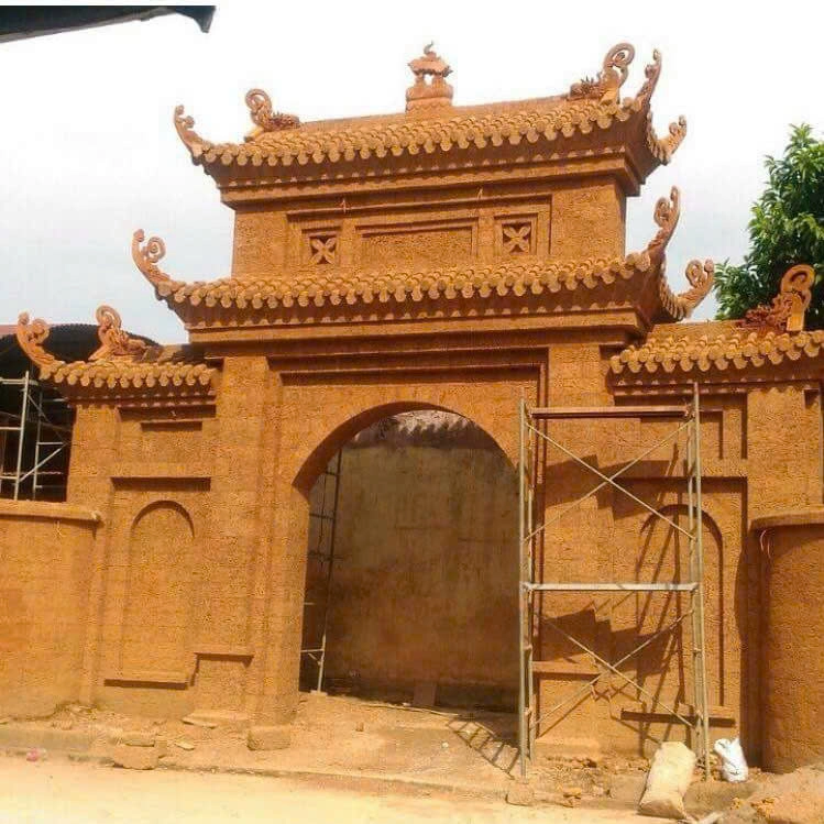 Cổng chùa, Công đình bằng đá ong – Vẻ đẹp bền vững và tinh tế