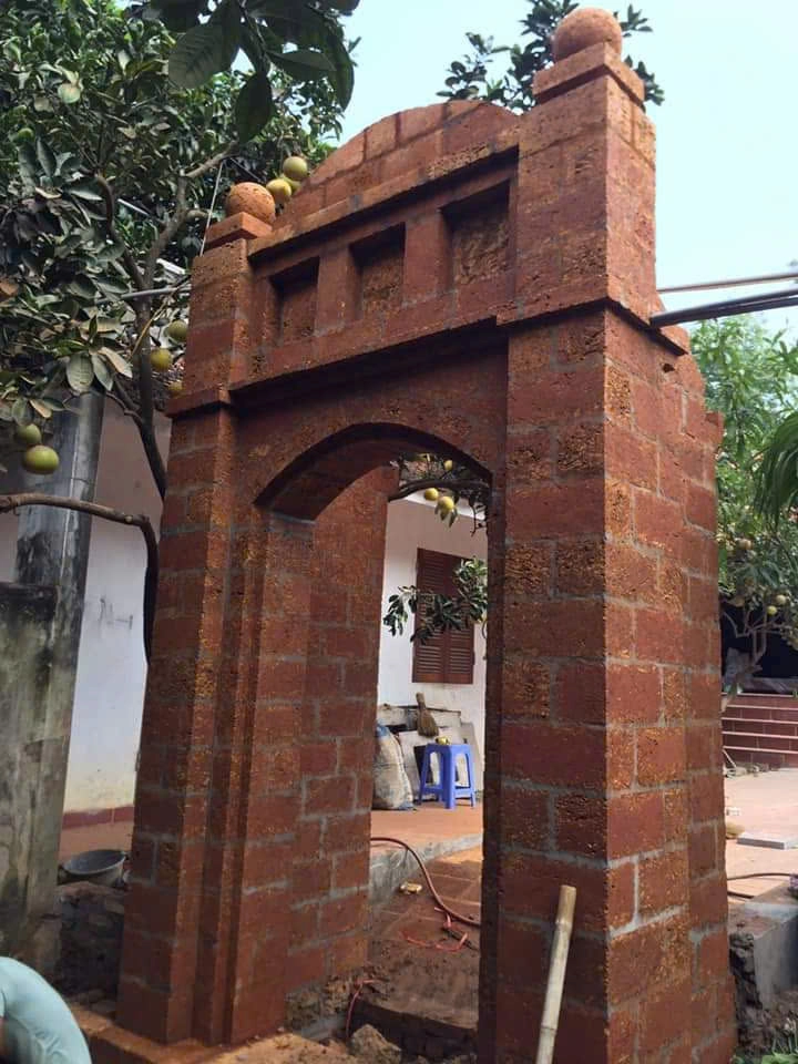 Cổng bằng đá ong MS02