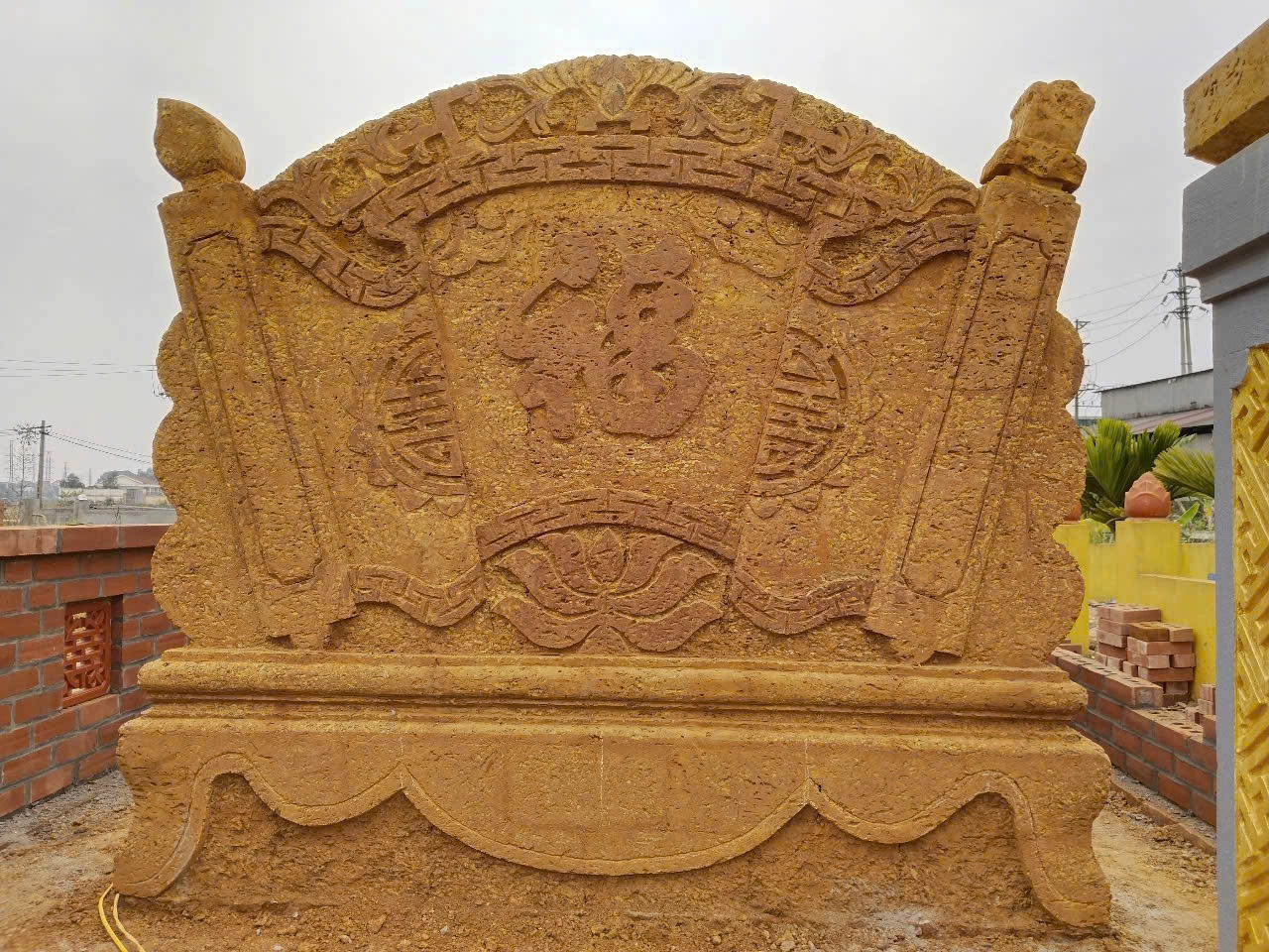 Cuốn Thư Bằng Đá Ong – Trang Trí Tâm Linh, Bền Đẹp