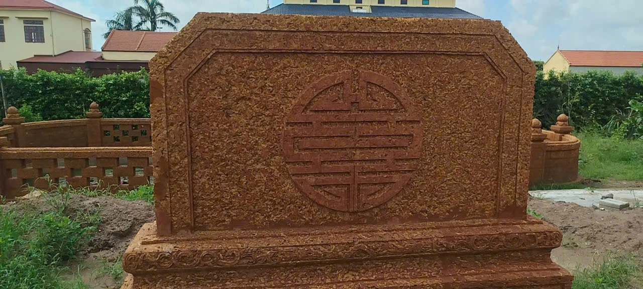 Bình Phong Đá Ong – Họa Tiết Chữ Thọ Cổ Điển, Bền Đẹp Theo Thời Gian